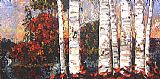 Maya Eventov Fallen Leaves painting